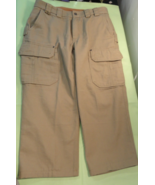 DULUTH TRADING FIRE HOSE CARGO WORK TAN KHAKI RELAXED FIT COTTON PANTS 3... - $628.11 MXN