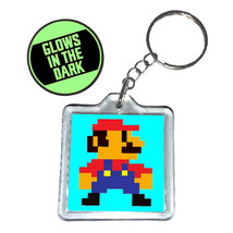 Mario Retro Nintendo NES original Glow in the dark Key chain keyring - £7.50 GBP