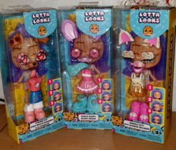 Lot of 3 Mattel Lotta Looks Mood Packs Sprinkle Kitty Donut Bunny S&#39;Mores Pup NE - £10.12 GBP