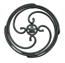 Longaberger Wrought Iron Trivet with Leaf Detail - $28.49