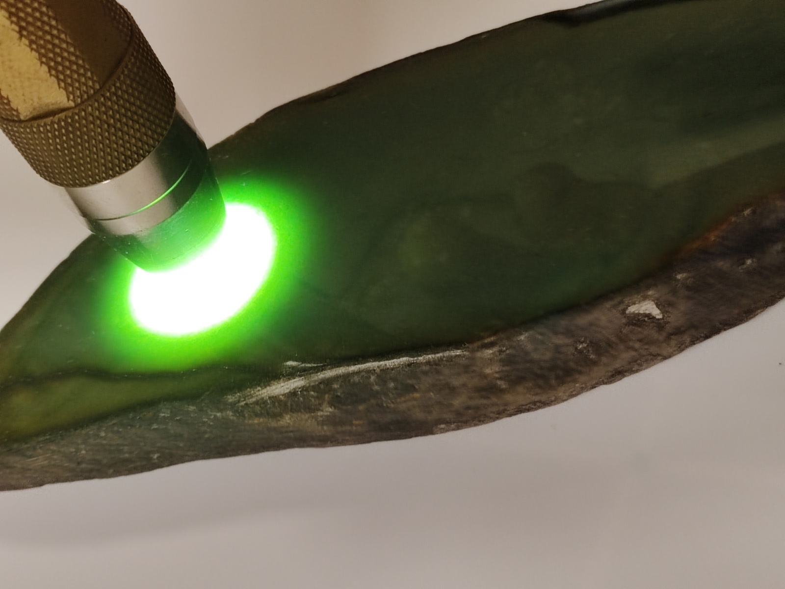 Icy Ice Vintage Old Green Burma Jadeite Jade Rough Stone # 737 gram # 3685 carat Item image 12