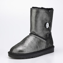 High Quality Waterproof Genuine Cowhide Leather Snow Boots Australia Winter Warm - £58.97 GBP