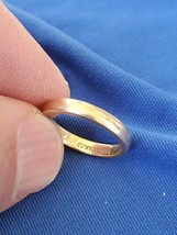 VINTAGE 14 KARAT Solid GOLD Deco Wedding Band Size 6.5 Artcarved Ring 3.... - $945.25