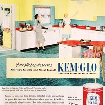 1953 Kem Glo Kitch And Bathroom Cleaning Supply Advertisement Cleaners D... - $562.94 MXN