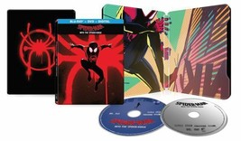Spiderman Into The Spiderverse Blu Ray + Dvd + Digital Steelbook New - £113.41 GBP