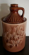 Vintage &quot;Cookie Jug&quot; Lidded Cookie Jar Brown Whiskey Moonshine Jug Jar/Canister - £47.98 GBP