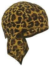 Doo Rag Animal Print Leopard Spots Skull Cap Bandana Womens Headwrap - £7.97 GBP