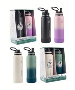 ThermoFlask Stainless Steel 40oz Straw/Spout Lid, 2-pack Choice Colors 1... - $54.63 CAD