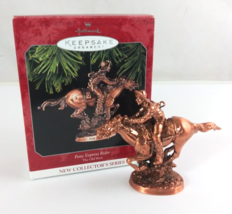 1998 Hallmark Keepsake Ornament Old West Series #1 Pony Express Rider - £7.65 GBP