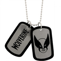 Wolverine Silhouette Double-Sided Dog Tags Silver - £22.74 GBP