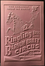 RINGLING BROS &amp; BARNUM BAILEY CIRCUS RARE 1950s AD MAT LEAD FORM PRINTIN... - £30.82 GBP