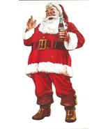 Coca-Cola Paperboard Santa Claus with Coke Bottle 11 X 5.5 inches - £3.56 GBP