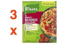 Knorr Fix Spaghetti Bolognese seasoning w/ EXTRA HERBS Pack of 3 -FREE S... - £7.98 GBP