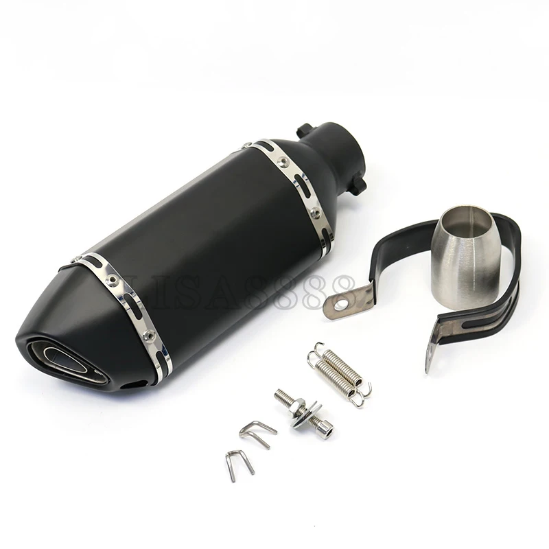 38-51mm Motorcycle Scooter ATV Exhaust Muffler Pipe Escape Moto   nmax R3 pcx125 - £270.18 GBP