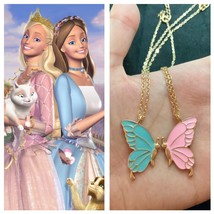 Barbie Princess and the Pauper Matching Friendship Butterfly Pendants Set - £33.23 GBP