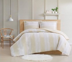 Cottage Classics Farmhouse Stripe 3 Piece Bedding Comforter Set CAL KING... - $76.52