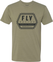 Fly Racing Mens Track Tee Shirt Khaki Sm - £22.27 GBP