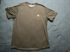 Carhartt Force Relaxed Fit Shirt Sleeve T Shirt XL Green - $14.85