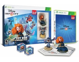  New-Xbox 360 Disney INFINITY -Toy Box Starter Pack 2.0 Edition -Stitch &amp; Merida - £11.67 GBP