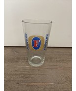 Fosters Beer pint glass 16 OZ AUSTRALIAN FOR SHOT GLASS - Vertical Layout - $13.80 CAD
