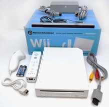 Nintendo Wii System Bundle Family Console Plays Super Mario Kids GameCub... - $118.31