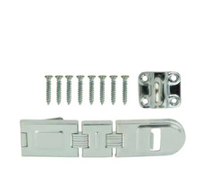 Everbilt 7-3/4 in. Zinc-Plated Double Hinge Safety Hasp Cabinets Gate Do... - £26.74 GBP