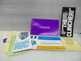 CHRYSLER CHRYS-STD 1975 Owners Manual 16396 - £13.39 GBP