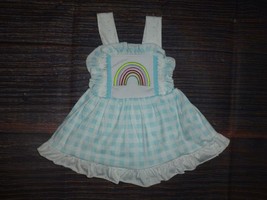 NEW Boutique Baby Girls Rainbow Ruffle Romper Dress 0-3 Months - £11.85 GBP