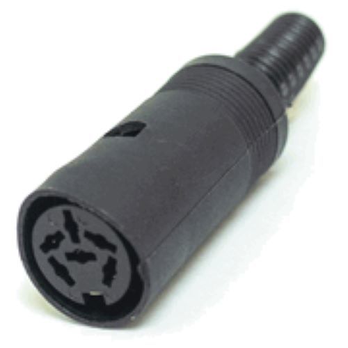 30-433 din connector 5 pin inline female Calrad din jack  - $1.77