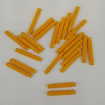 24 Micro K&#39;nex Rod 25mm Yellow Replacement Coaster Part Piece 509512 - £1.85 GBP