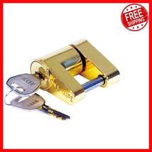 Durable Rim Lock Trailer Coupler Lock with Adjustable Fit - Theft Protec... - $16.48