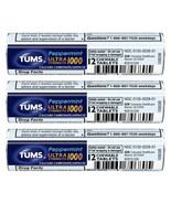 3-TUMS Antacid Chewable Tablets for Heartburn Relief, Ultra Strength, Pe... - $15.68 CAD