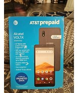 New AT&amp;T Alcatel Prepaid Volta 16GB Suede Gray 5.5&quot; Display Prepaid Smar... - $38.61