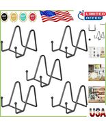 Compact Black Metal Display Stands - 5 Pack for Sturdy Home Organization - $350.61 MXN