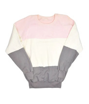 Vintage 80s Raglan Crewneck Sweatshirt Size M Color Block 50/50 Retro Cu... - £13.56 GBP