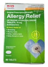 CVS Allergy relief 90 tabs, 10 mg Exp 06/2024 - £11.76 GBP
