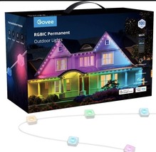 Govee Permanent Outdoor Lights, Smart RGBIC Outdoor Lights 100&#39; w 75 Scene Modes - £158.26 GBP
