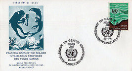 ZAYIX - United Nations FDC Peaceful Use of Sea -Bed WFUNA cachet 031823-SM49 - £1.62 GBP