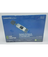 Cisco-Linksys WUSB54GSC Compact Wireless-G USB Network Adapter with Spee... - $17.77