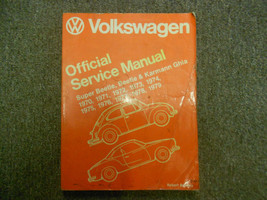 1970 1979 VW Super Beetle Karmann Ghia Ufficiale Servizio Manuale Nuovo 79 X - $110.25