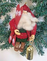 Skier Santa Classic Collectibles Ornament May Department Stores 7&quot; 1994 with Box - £13.01 GBP