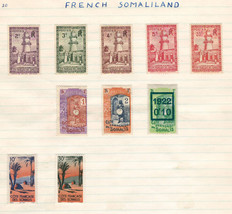 French Somali Coast 1938-47 Very Fine Mint Stamps Hinged On List - £2.66 GBP