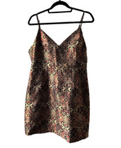 Gianni Bini Multi-Colored Geometric Casual Fitted Mini Dress NWT Size Large - £27.18 GBP