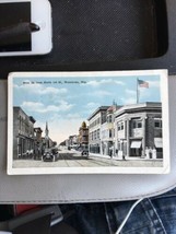 vintage postcard Circa Early 1900s Main St From N 1st St Watertown Wis Wi - £23.97 GBP