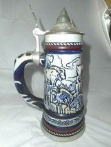 AVON 1976 Beer Stein Lidded 3D Rocky Mountain Goat Alaskan Moose Design Vintage - £18.62 GBP