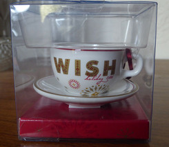 2006 Starbucks Wish Christmas Tree Ornament Coffee Mug Cup Saucer Holiday w Box - £11.67 GBP