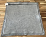 Pottery Barn Cozy Fleece Pillow Cover 22x22 Heathered Gray NWT New With ... - $22.79