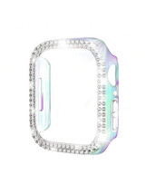 Crystal Rhinestone PC Case with Double Band for Apple Watch Shockproof S... - $7.53