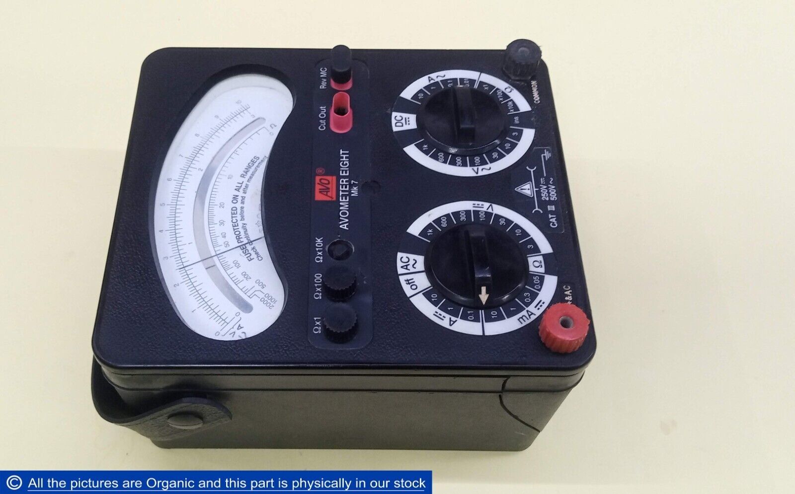 AVO Avometer Eight MK7 Analogue Power Meter AC 500V/ DC 250V max - $220.00