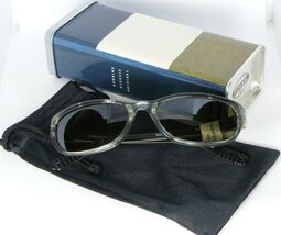 "READ" FOSSIL SLAM DUNK PS3009 SILVER /GREY MIRRORED LENS SUNGLASSES 55-... - $17.82